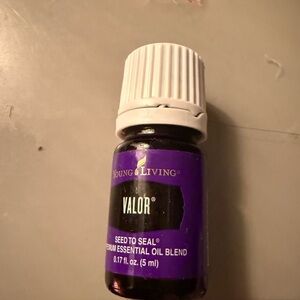 Young Living Valor Oil in Purple and White